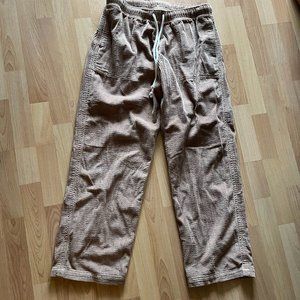 Aerie Corduroy Wide Leg Baggy Pants Medium(Short) Camel
